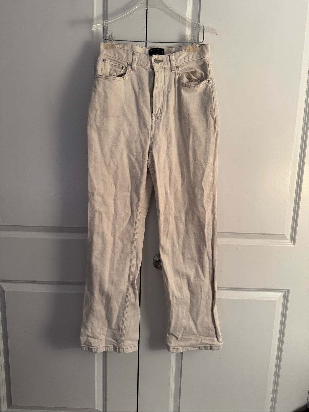 Men’s ASOS Off-White Straight-Leg Jeans size 30/32